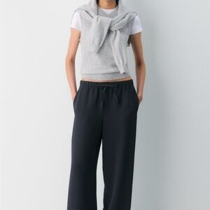 Aritzia Black Wide-Leg Pants